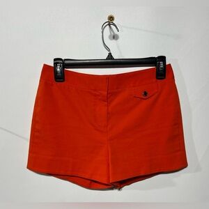 Tory Burch Bold Orange Shorts Women’s Size 0 Inseam 2.5”‎